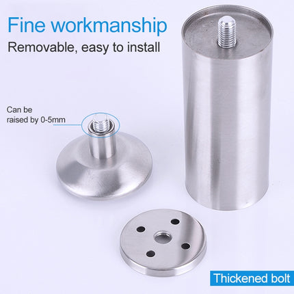Stainless Steel Wire Drawing Thickened Column Sofa Furniture Cabinet Foot, Height: 180mm