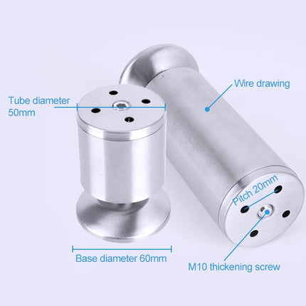 Stainless Steel Wire Drawing Thickened Column Sofa Furniture Cabinet Foot, Height: 350mm