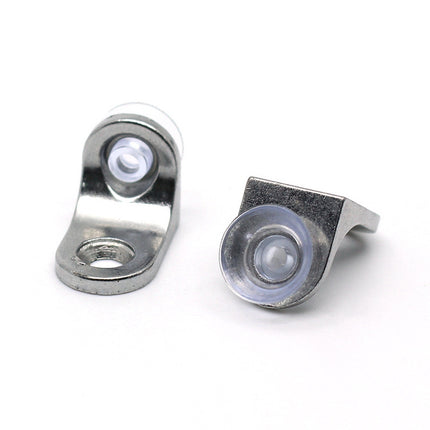 100 PCS Round Thickened Zinc Alloy Bright Layer Sucker Plate Bracket, D, Weight: 4.2g