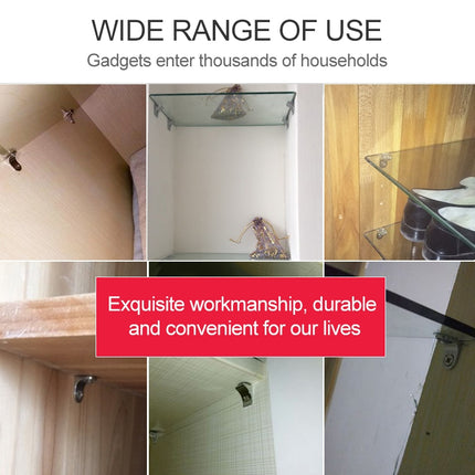 100 PCS Round Thickened Zinc Alloy Bright Layer Sucker Plate Bracket, D, Weight: 4.2g