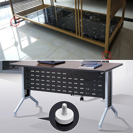 100 PCS Adjustable Foot Pad Furniture Screw Support Stub, M6x14