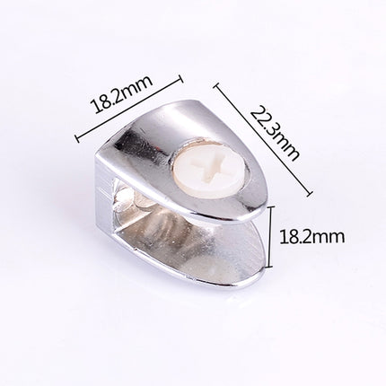 15 PCS Zinc Alloy Bright Fixed Bracket Connection Nail Glass Fixing Clamp