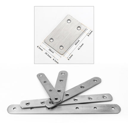 40 PCS Stainless Steel Connection Code Straight Connecting Piece, Number: 12