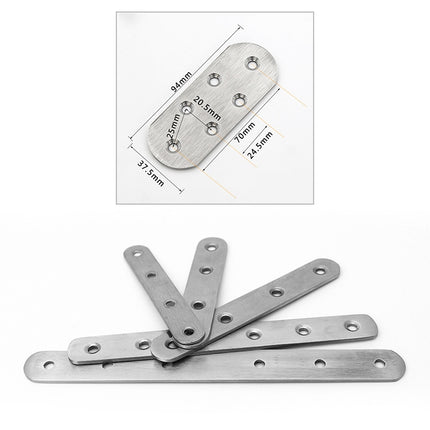 10 PCS Stainless Steel Connection Code Straight Connecting Piece, Number: 18