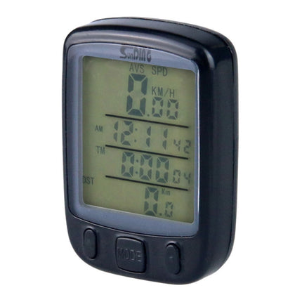 SUNDING 563A Bike Bicycle Waterproof Wired LCD Screen Luminous Mileage Speedometer Odometer, English Version, 563A(Black), 563A(Blue), 563A(Yellow) - DealBuddy