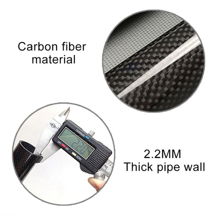 TOSEEK 3K Carbon Fiber Mountain Bike Road Bike Bicycle Seat Tube Seatpost Seat Fitting Seat Pole Bicycle Fittings, Size: 27.2x400mm