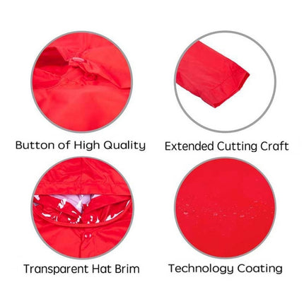 Cartoon Dinosaur Children Fashion Raincoat Size: XXXL