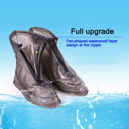 Fashion PVC Non-slip Waterproof Thick-soled Shoe Covers Size: XXL, XXL