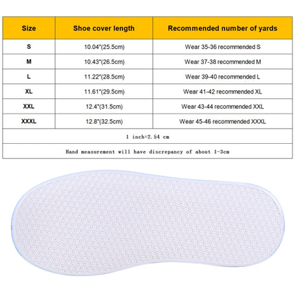 Fashion PVC Non-slip Waterproof Thick-soled Shoe Covers Size: XXL, XXL