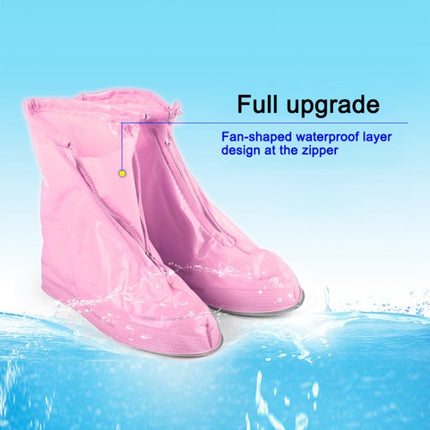 Fashion Children PVC Non-slip Waterproof Thick-soled Shoe Cover Size: M