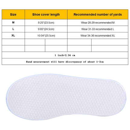 Fashion Children PVC Non-slip Waterproof Thick-soled Shoe Cover Size: M