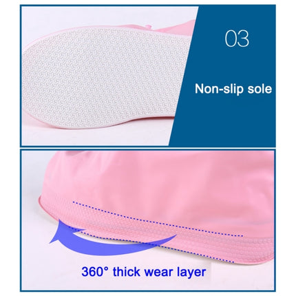 Fashion Children PVC Non-slip Waterproof Thick-soled Shoe Cover Size: XL, Size: XL - DealBuddy