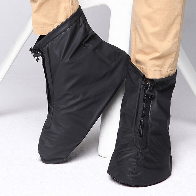 Fashion PVC Non-slip Waterproof Thick-soled Shoe Cover Size: L, Size: L - DealBuddy