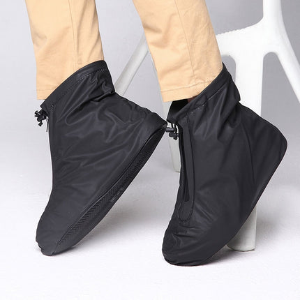 Fashion PVC Non-slip Waterproof Thick-soled Shoe Cover Size: L, Size: L - DealBuddy