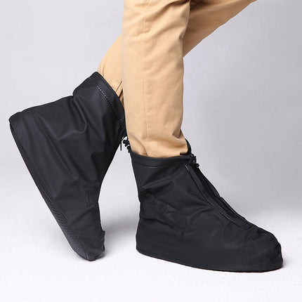 Fashion PVC Non-slip Waterproof Thick-soled Shoe Cover Size: L, Size: L - DealBuddy