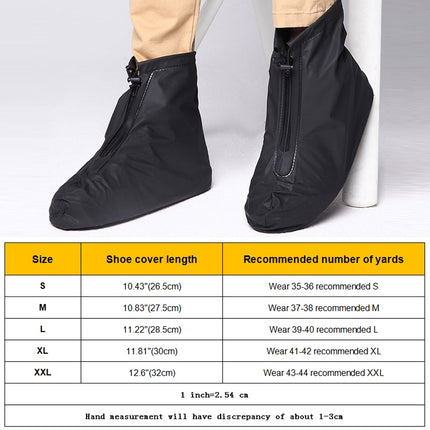 Fashion PVC Non-slip Waterproof Thick-soled Shoe Cover Size: L, Size: L - DealBuddy