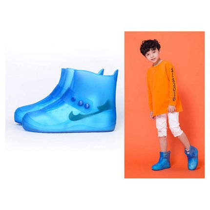 Fashion Integrated PVC Waterproof  Non-slip Shoe Cover with Thickened Soles Size: 44-45