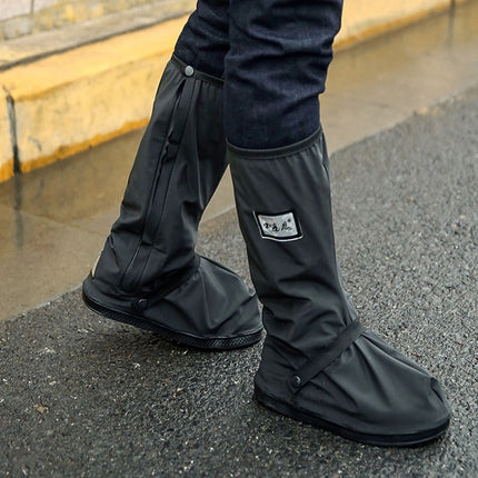 Outdoor High Tube Rainproof Snowproof Thickened Rain Shoes Size: L
