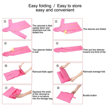 Fashion Adult Lightweight EVA Transparent Frosted Raincoat Big Hat With Pocket Size: M