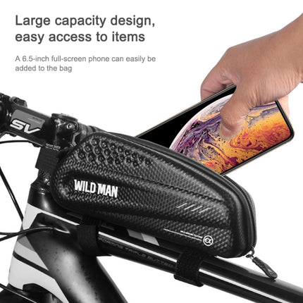 WILD MAN EX Waterproof Front Bag MTB Mobile Phone Sets Bicycle Tube Bag Riding Accessories