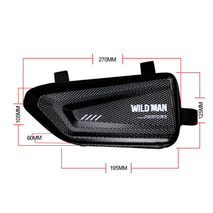 WILD MAN E4 Waterproof Front Bag MTB Mobile Phone Sets Bicycle Tube Bag Riding Accessories