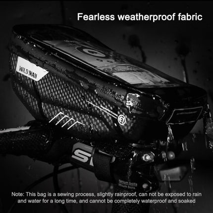 WILD MAN E1 Waterproof Front Bag MTB Mobile Phone Sets Bicycle Tube Bag Riding Accessories