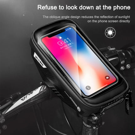 WILD MAN E1 Waterproof Front Bag MTB Mobile Phone Sets Bicycle Tube Bag Riding Accessories