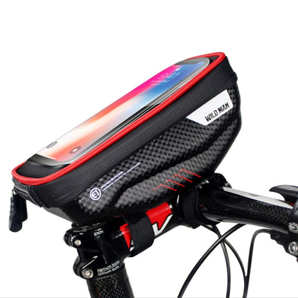 WILD MAN E1 Waterproof Front Bag MTB Mobile Phone Sets Bicycle Tube Bag Riding Accessories