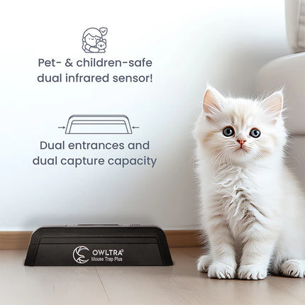 OW2-Plus Indoor Dual Entrances Electronic Mouse Trap
