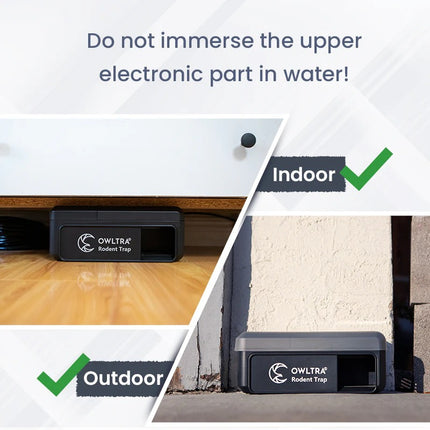 OW7 Indoor & Outdoor Waterproof Electronic Rodent Trap