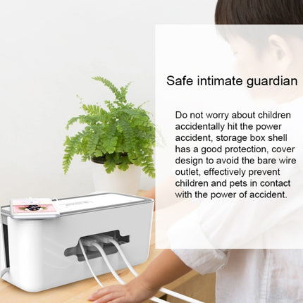 ORICO CMB-18 Separating Design ABS Electrical Socket Storage Box Power Cable Manager Case with Phone / Tablet Holder for Desk, Living Room, Office, Bedroom