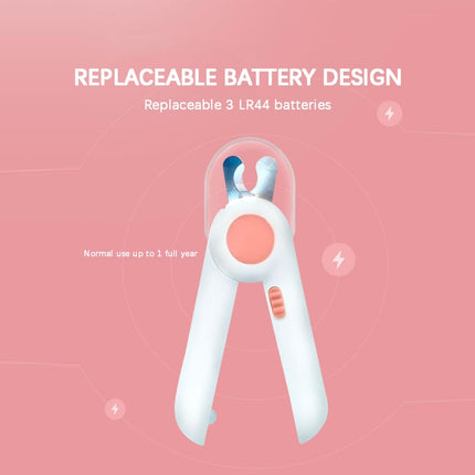 Pet Cat and Dog LED Light Nail Clippers, Pink, Blue - DealBuddy