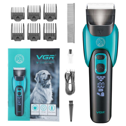 VGR V-208 Professional Pet Barber Electric Hair Clipper, V-208 (Blue), V-208 (Red) - DealBuddy