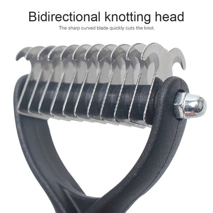 Pet Comb Beauty Cleaning Supplies Dog Stainless Steel Dog Comb, Size: 18x7cm, Size: 18x7cm - DealBuddy