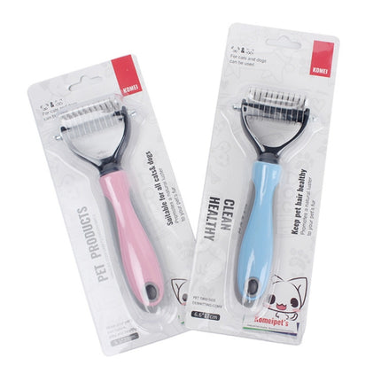 Pet Comb Beauty Cleaning Supplies Dog Stainless Steel Dog Comb, Size: 18x7cm, Size: 18x7cm - DealBuddy