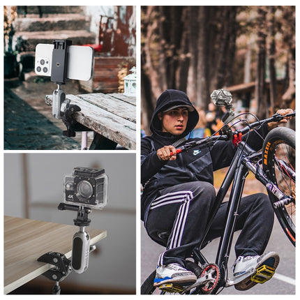 PULUZ Crab Pliers Clip Arm Mount with Phone Clamp for Phone & Sports Camera - DealBuddy