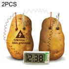 DIY Novel Green Science Potato Digital Clock Educational Kit with 2 inch LCD Screen (Potato NOT Included)