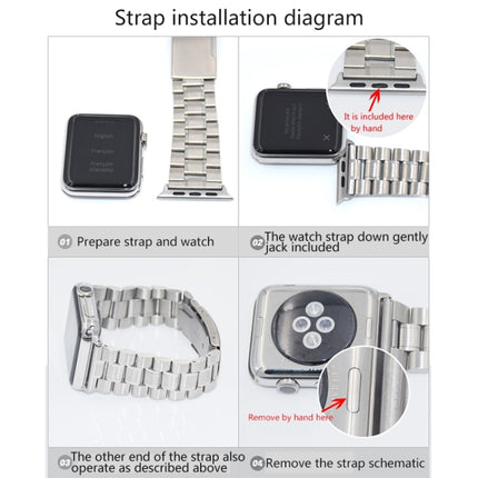 2 PCS for Apple Watch 42mm Metal Strap Connector Metal Buckle, Silver - DealBuddy
