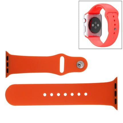 For Apple Watch Sport 38mm High-performance Rubber Sport Watch Band with Pin-and-tuck Closure - DealBuddy