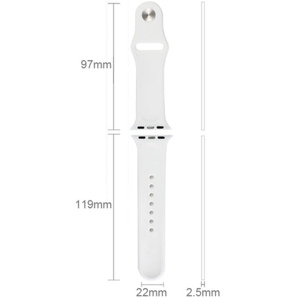 For Apple Watch Sport 42mm High-performance Rubber Sport Watch Band with Pin-and-tuck Closure - DealBuddy