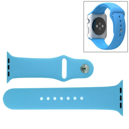 For Apple Watch Sport 42mm High-performance Rubber Sport Watch Band with Pin-and-tuck Closure - DealBuddy