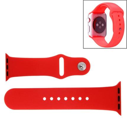 For Apple Watch Sport 42mm High-performance Rubber Sport Watch Band with Pin-and-tuck Closure - DealBuddy