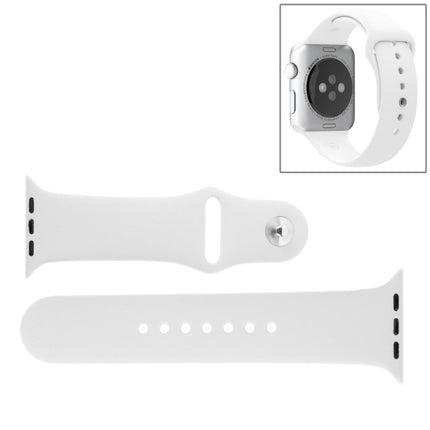 For Apple Watch Sport 42mm High-performance Rubber Sport Watch Band with Pin-and-tuck Closure - DealBuddy