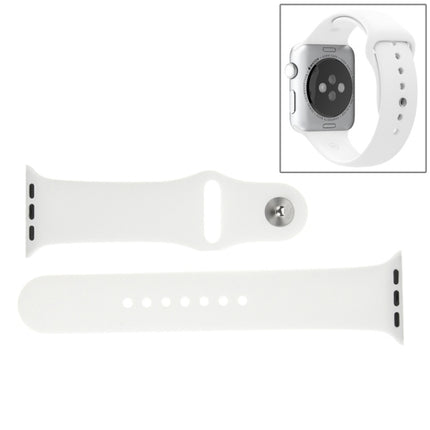For Apple Watch Sport 42mm High-performance Longer Rubber Sport Watch Band with Pin-and-tuck Closure - DealBuddy