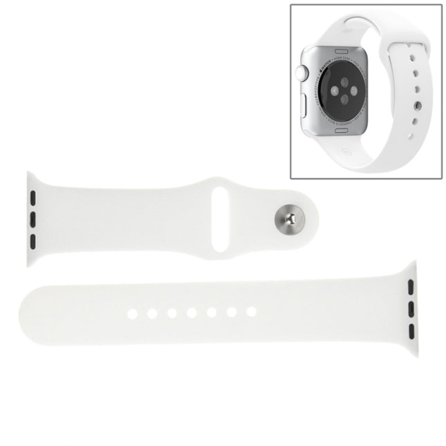 For Apple Watch Sport 42mm High-performance Longer Rubber Sport Watch Band with Pin-and-tuck Closure - DealBuddy