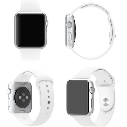 For Apple Watch Sport 42mm High-performance Longer Rubber Sport Watch Band with Pin-and-tuck Closure - DealBuddy