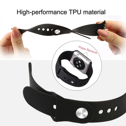 For Apple Watch Sport 42mm High-performance Longer Rubber Sport Watch Band with Pin-and-tuck Closure - DealBuddy