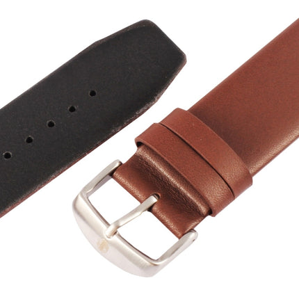 Kakapi for Apple Watch 42mm Subtle Texture Brushed Buckle Genuine Leather Watch Band with Connector - DealBuddy