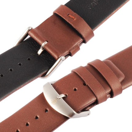 Kakapi for Apple Watch 42mm Subtle Texture Brushed Buckle Genuine Leather Watch Band with Connector - DealBuddy