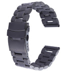 For Apple Watch 42mm Black Steel Watch Band, Only Used in Conjunction with Connectors (S-AW-0062) - DealBuddy